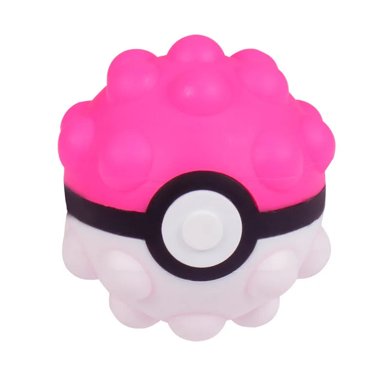 New 3D Pokemon Genie Decompression Ball Fidget Bubble Simple Dimple Stress Ball anti Stress Squeeze Toys Gift