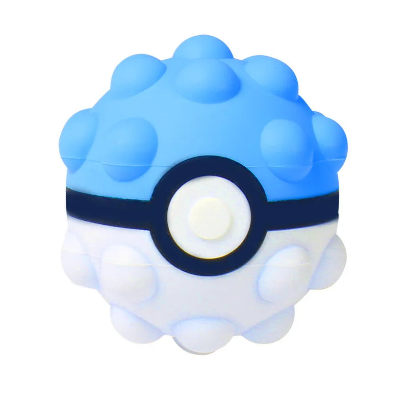New 3D Pokemon Genie Decompression Ball Fidget Bubble Simple Dimple Stress Ball anti Stress Squeeze Toys Gift