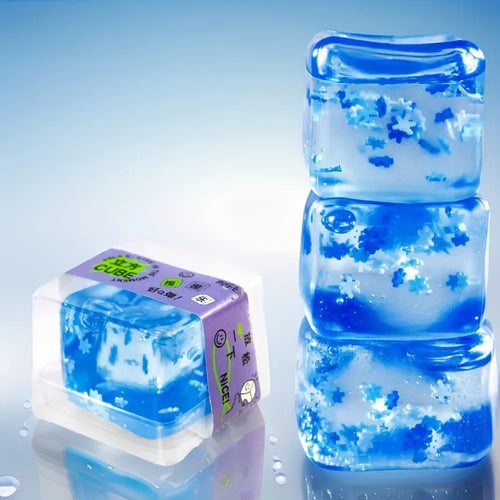 1Pc Squishy Ice Cube Stress Balls Stress Balls for Kids and Adults Anxiety Relief, Funny Stress Calming Toys