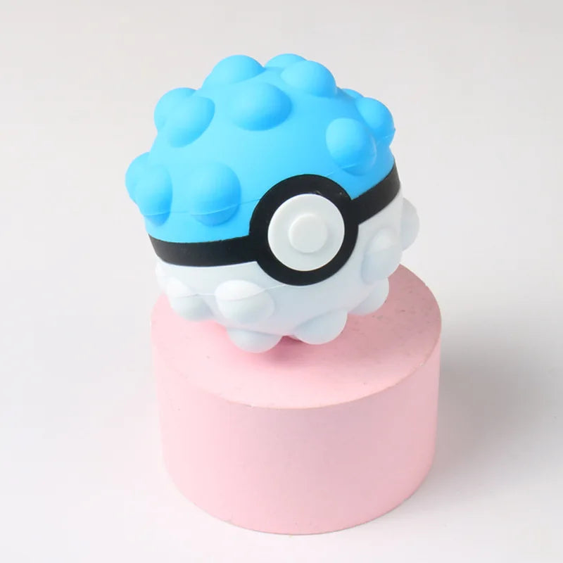 New 3D Pokemon Genie Decompression Ball Fidget Bubble Simple Dimple Stress Ball anti Stress Squeeze Toys Gift