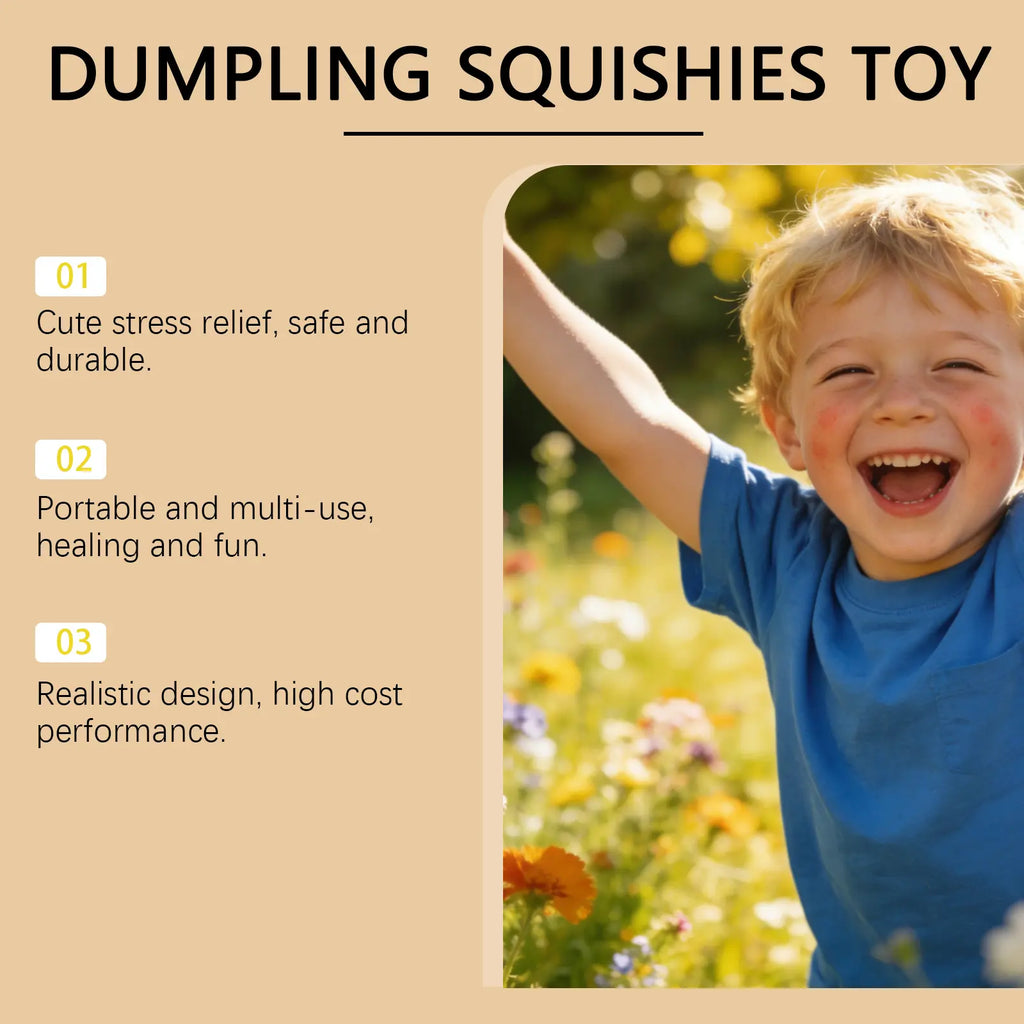 Glitter Dumpling Squishy with Box - 1Pc Squishy Bun Dumpling, Soft Sensory Fidgets Squishies, Healing Decompression Stress Relief Toy, Mystery Glitter Squishies